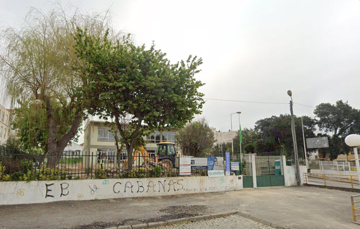 EB1 de Cabanas — vista da escola